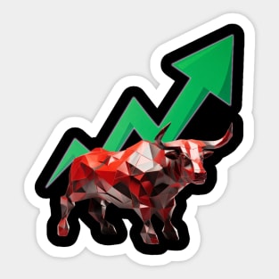 stock market bull Sticker